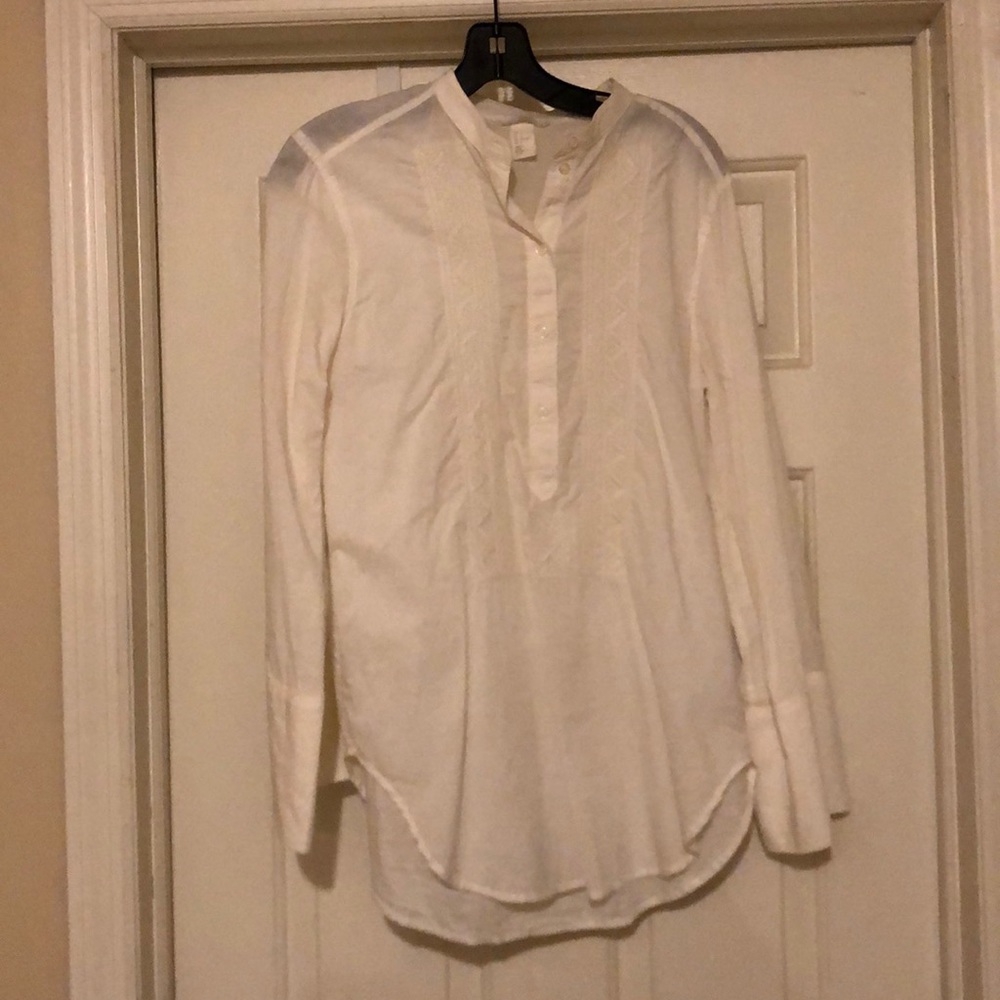 H&M Cream Peasant top